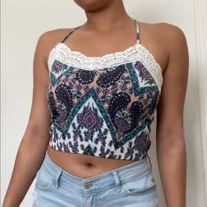 Pattern Crop Top